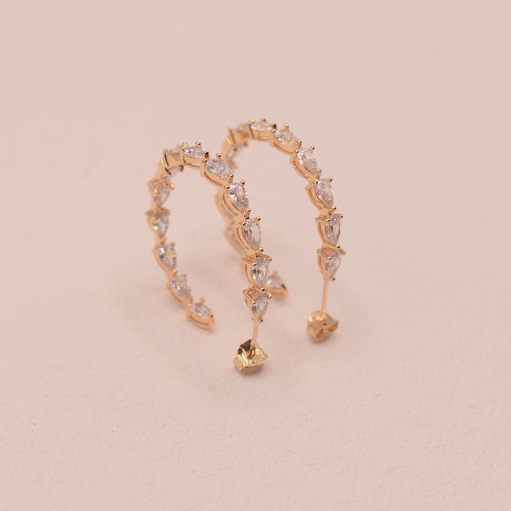 Boucles d'oreilles Inaya Plaqué Or 18 carats