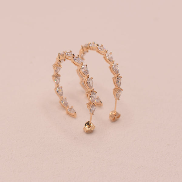 Boucles d'oreilles Inaya Plaqué Or 18 carats