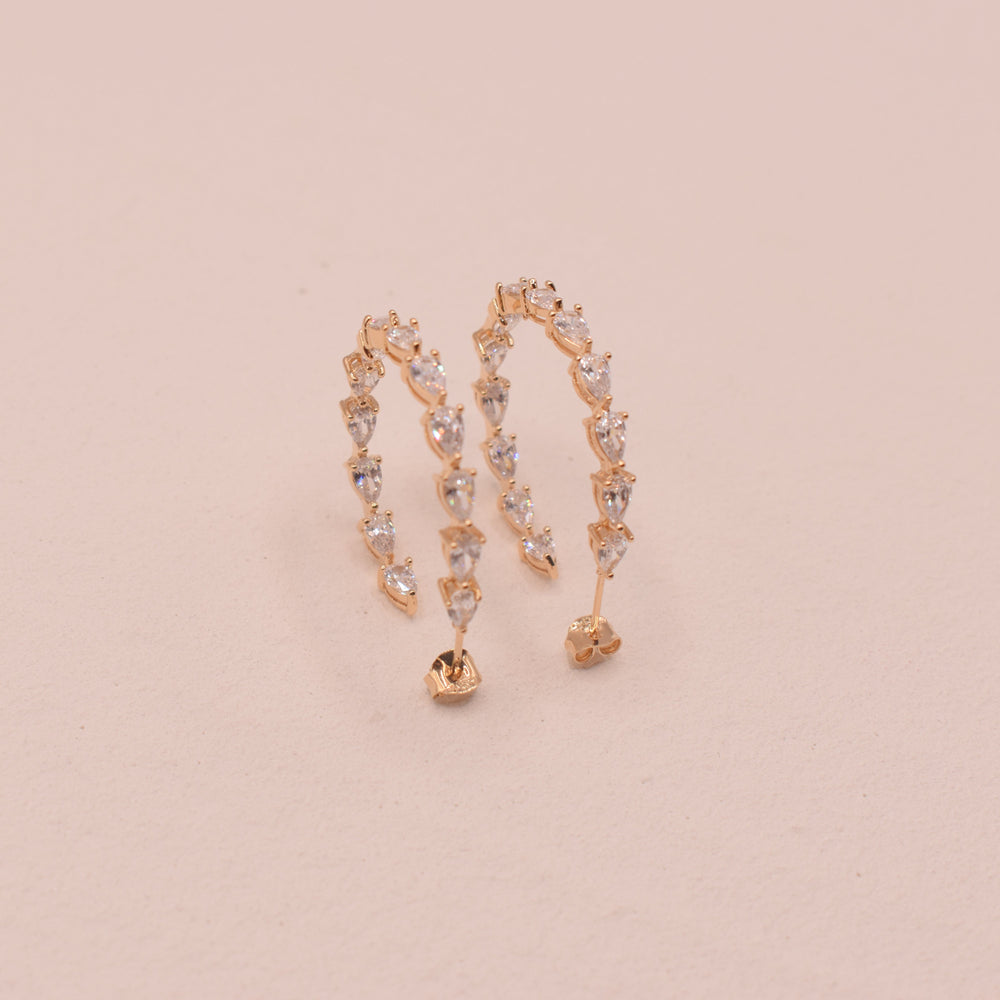 Boucles d'oreilles Inaya Plaqué Or 18 carats