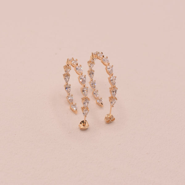 Boucles d'oreilles Inaya Plaqué Or 18 carats