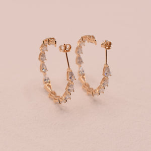 Boucles d'oreilles Inaya Plaqué Or 18 carats