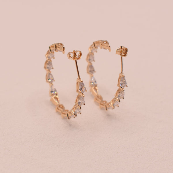 Boucles d'oreilles Inaya Plaqué Or 18 carats