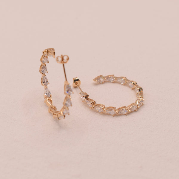 Boucles d'oreilles Inaya Plaqué Or 18 carats