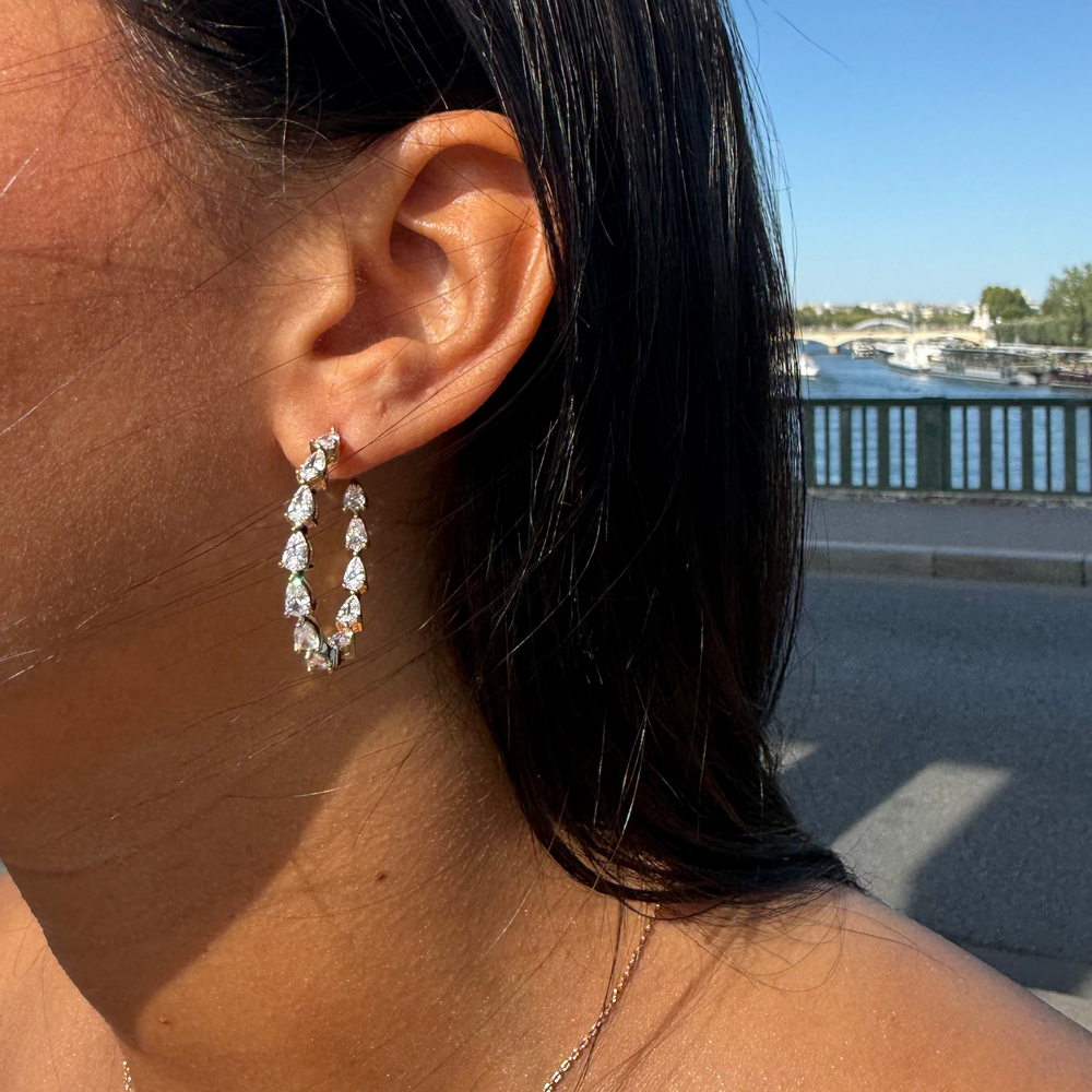 Boucles d'oreilles Inaya Plaqué Or 18 carats