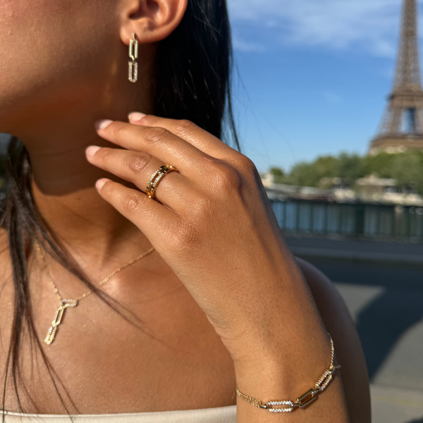 Collier Leena Plaqué Or